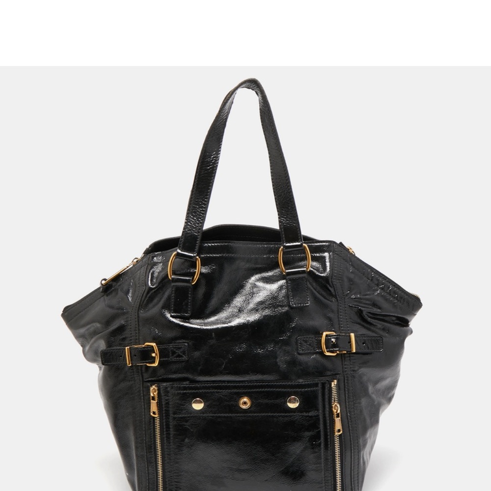 YVES SAINT LAURENT Black Patent Leather Large
Downtown Tote - Picture 4 of 9